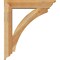 Ekena Millwork Thorton Traditional Rough Sawn Bracket w/ Offset Brace, Western Red Cedar, 6"W x 26"D x 30"H BKT0604X26X30THR01RWR - alternate 3